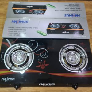 2 FACE MAXIMUS AUTO IGNITION GLASS GAS COOKER