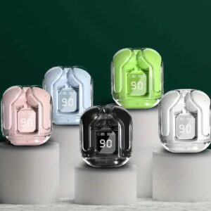 Transparent TWS Wireless Earbuds with LED Battery Display